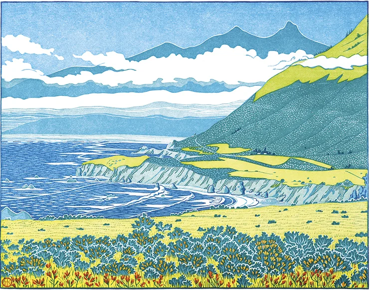 Ventana Cone from Pacific Valley — Tom Killion